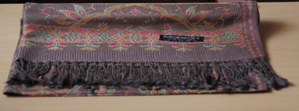 100% Multi- Colored Printed Pashmina - Image 3